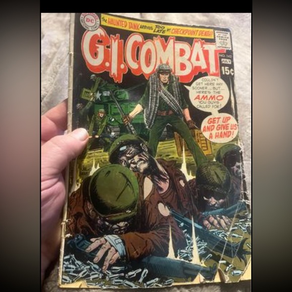 G.I. Combat #142 June-July 1970 15 cent . Comic book . The Haunted Tank - Picture 1 of 10